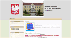 Desktop Screenshot of gimnazjum.fabianki.pl